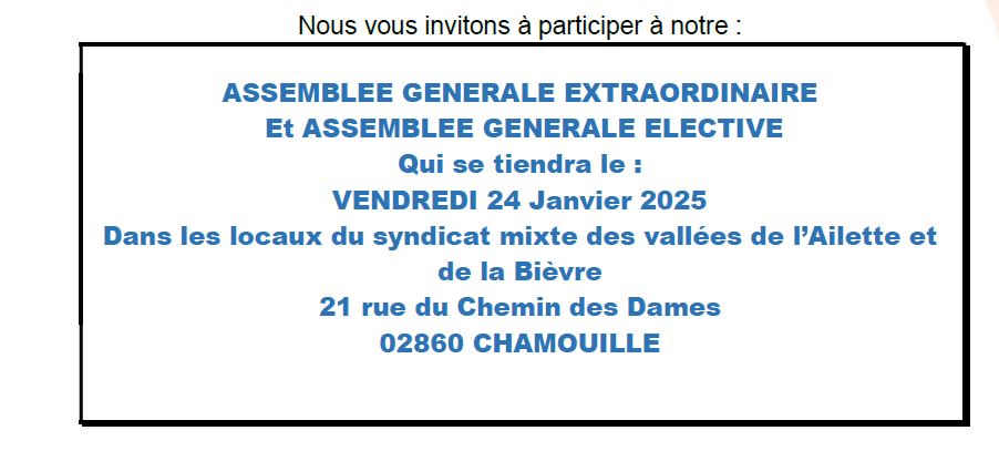 Assemblée Générale Elective du 24 Janvier 2025