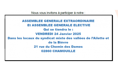 Assemblée Générale Elective du 24 Janvier 2025