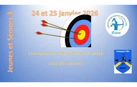 Championnat  Départemental 24 et 25 janvier 2026