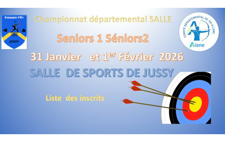 Championnat  Départemental seniors1 et 2 31 janvier -1er février 2026